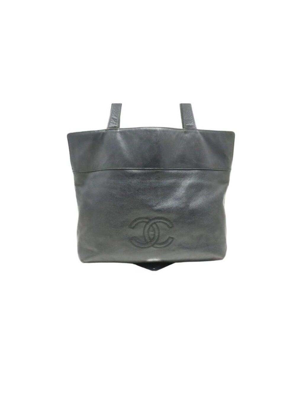 Chanel Jumbo CC Logo GD Leather Tote